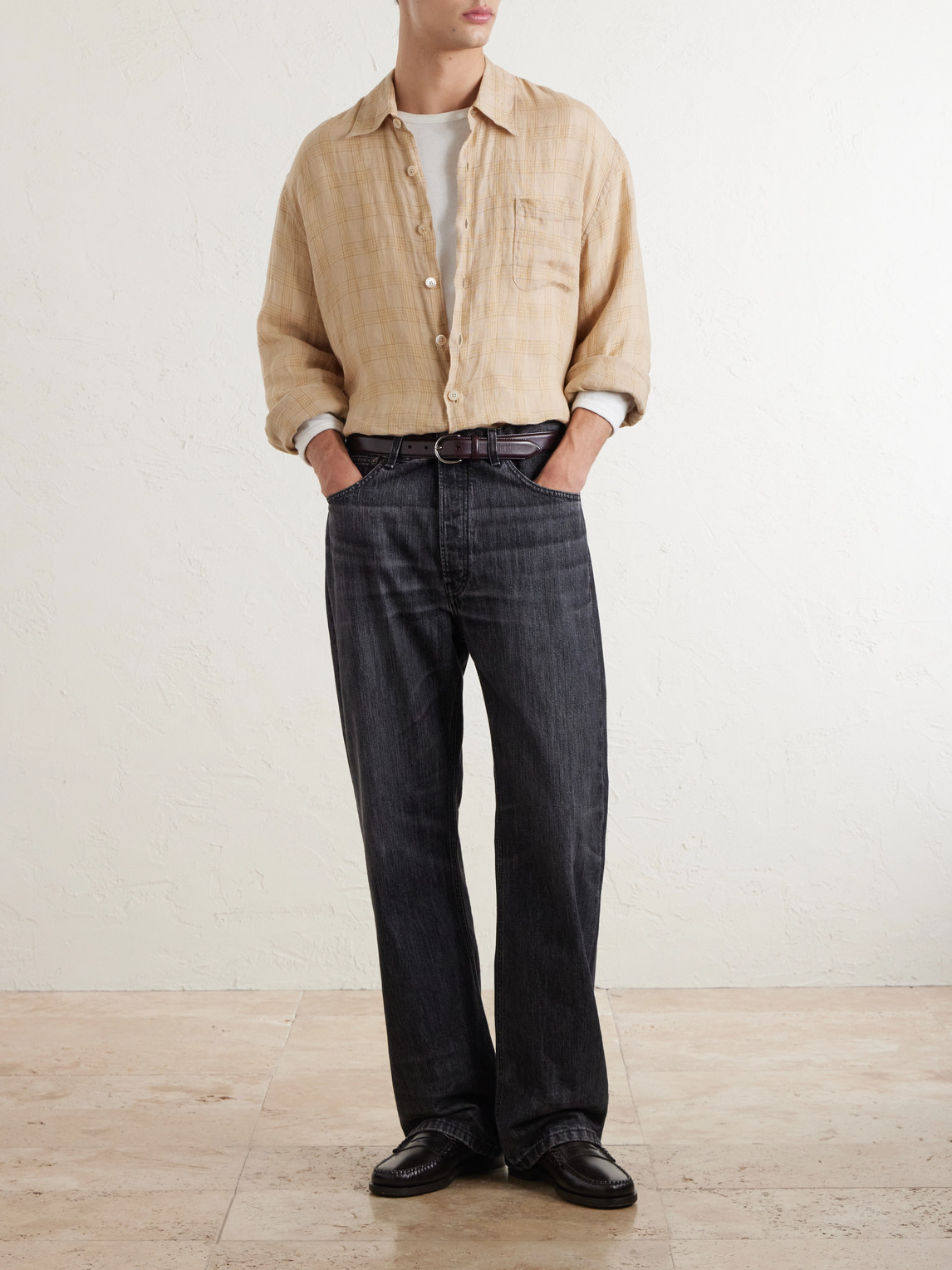 Vega Straight-Leg Recycled Cotton-Blend Jeans