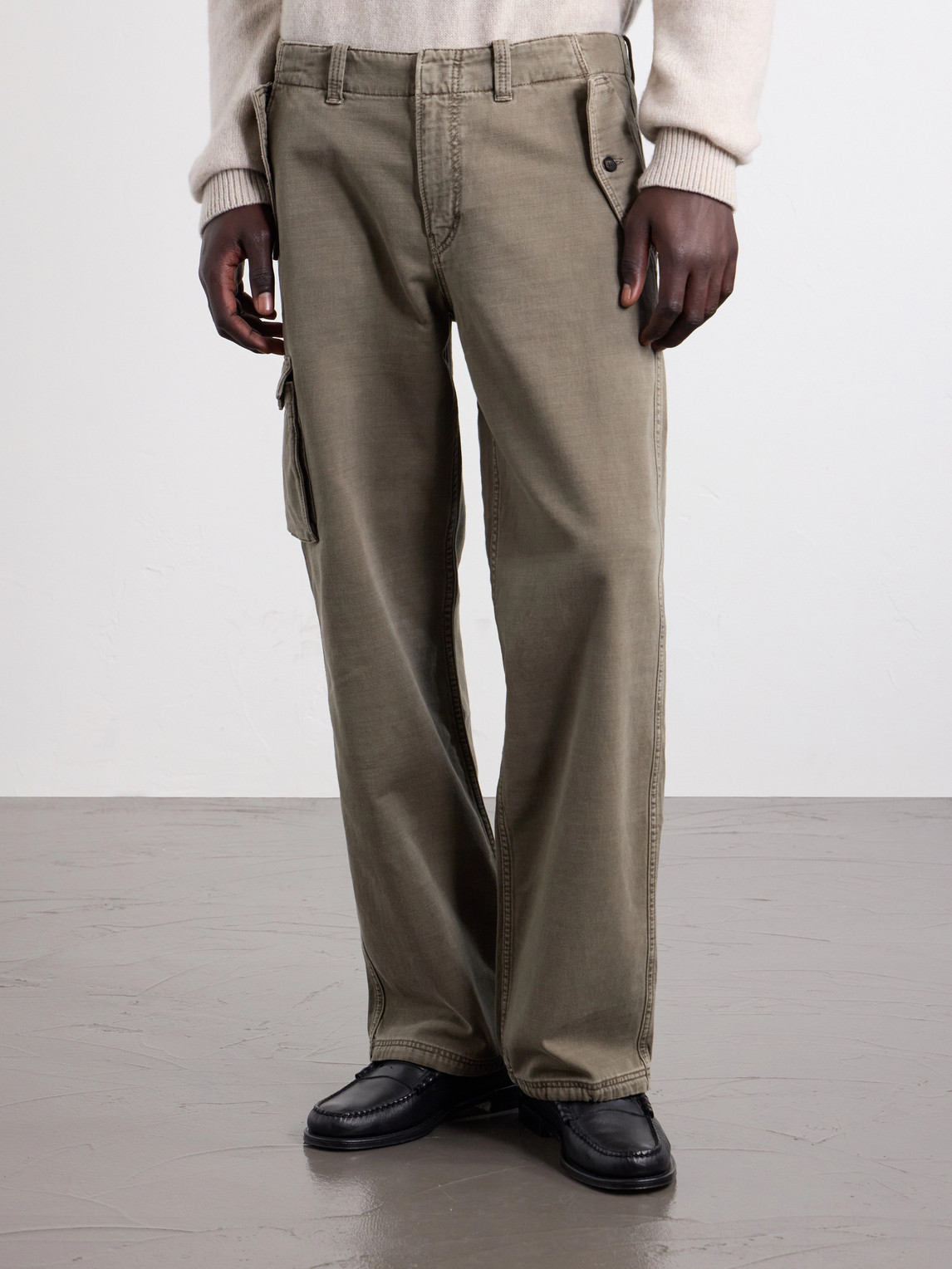 Monti Straight-Leg Cotton-Twill Trousers