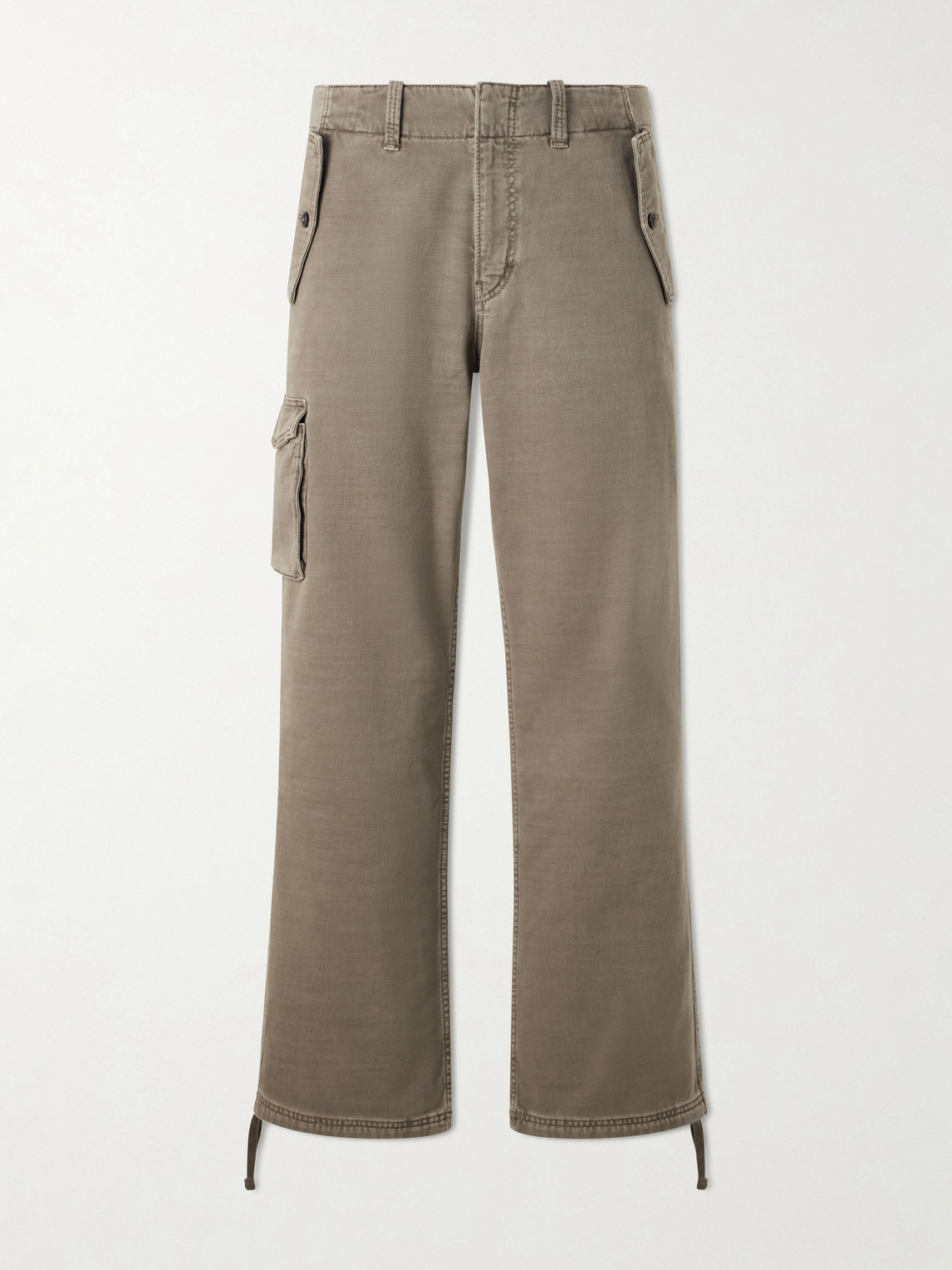Monti Straight-Leg Cotton-Twill Trousers