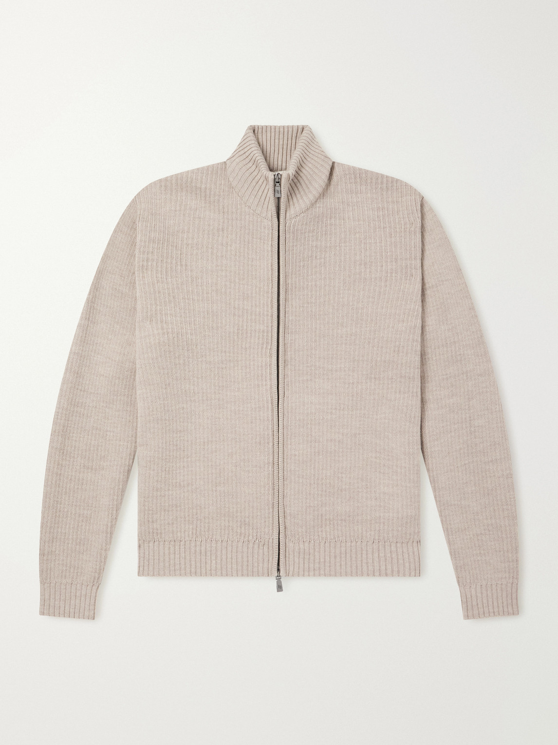 Minas Merino Wool Zip-Through Sweater