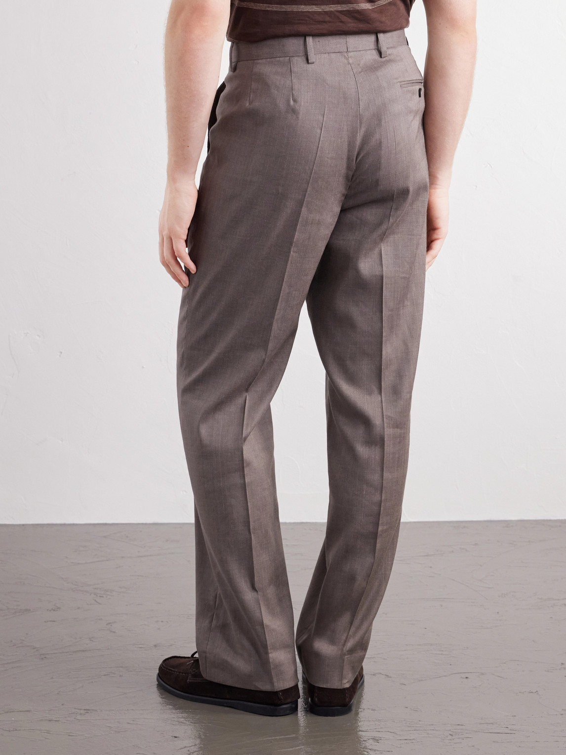 Affonso 2.0 Straight-Leg Linen And Wool-Blend Trousers