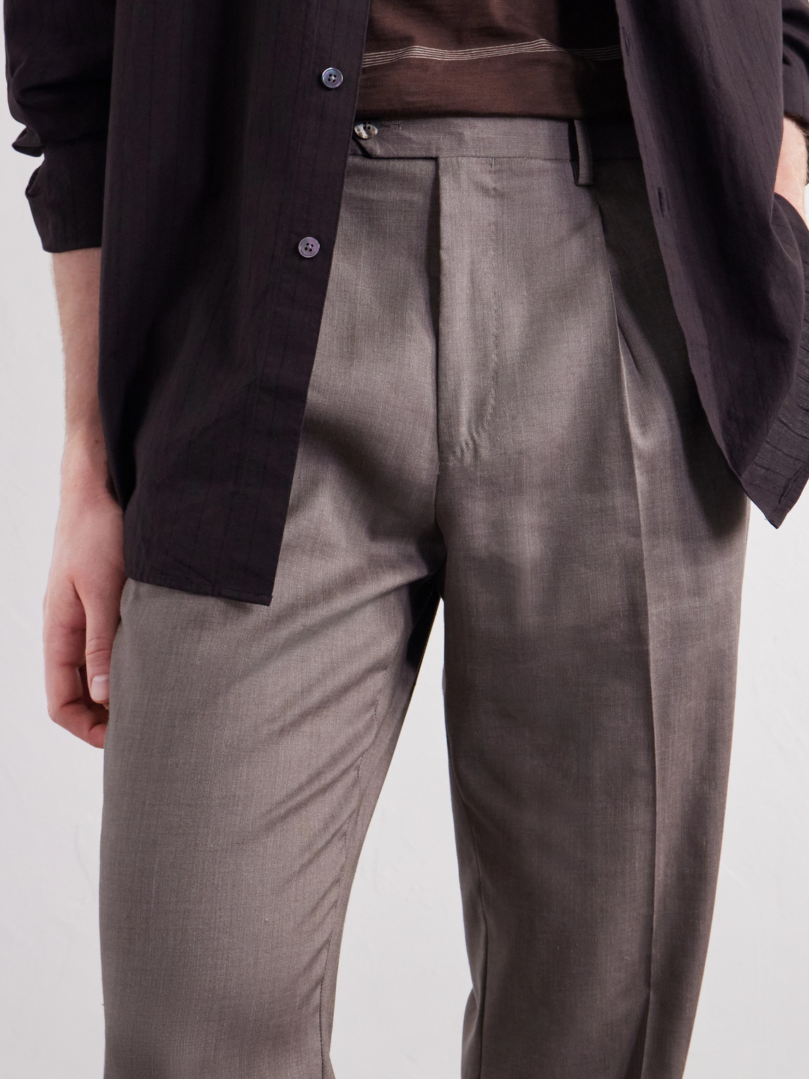 Affonso 2.0 Straight-Leg Linen And Wool-Blend Trousers