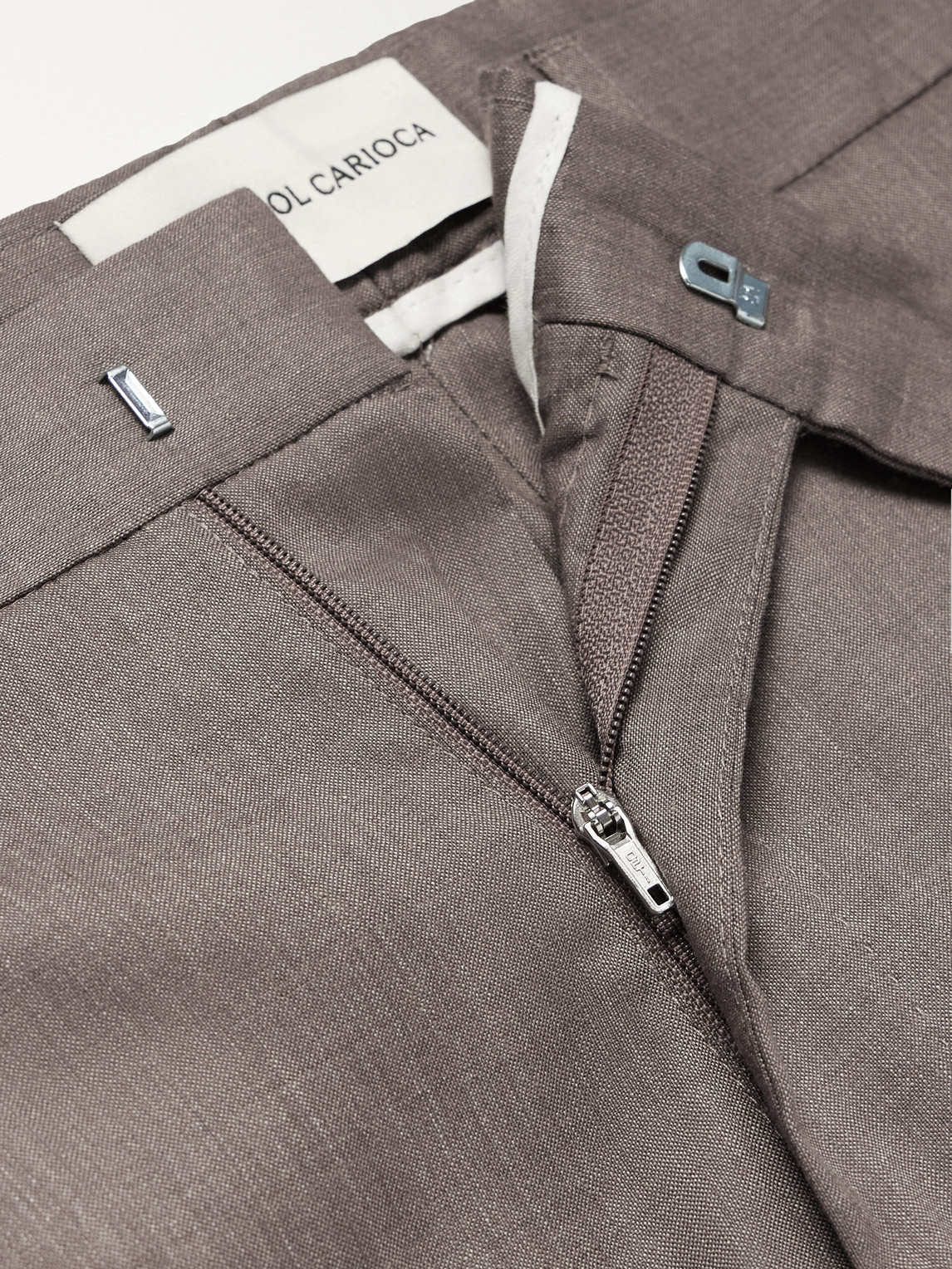 Affonso 2.0 Straight-Leg Linen And Wool-Blend Trousers