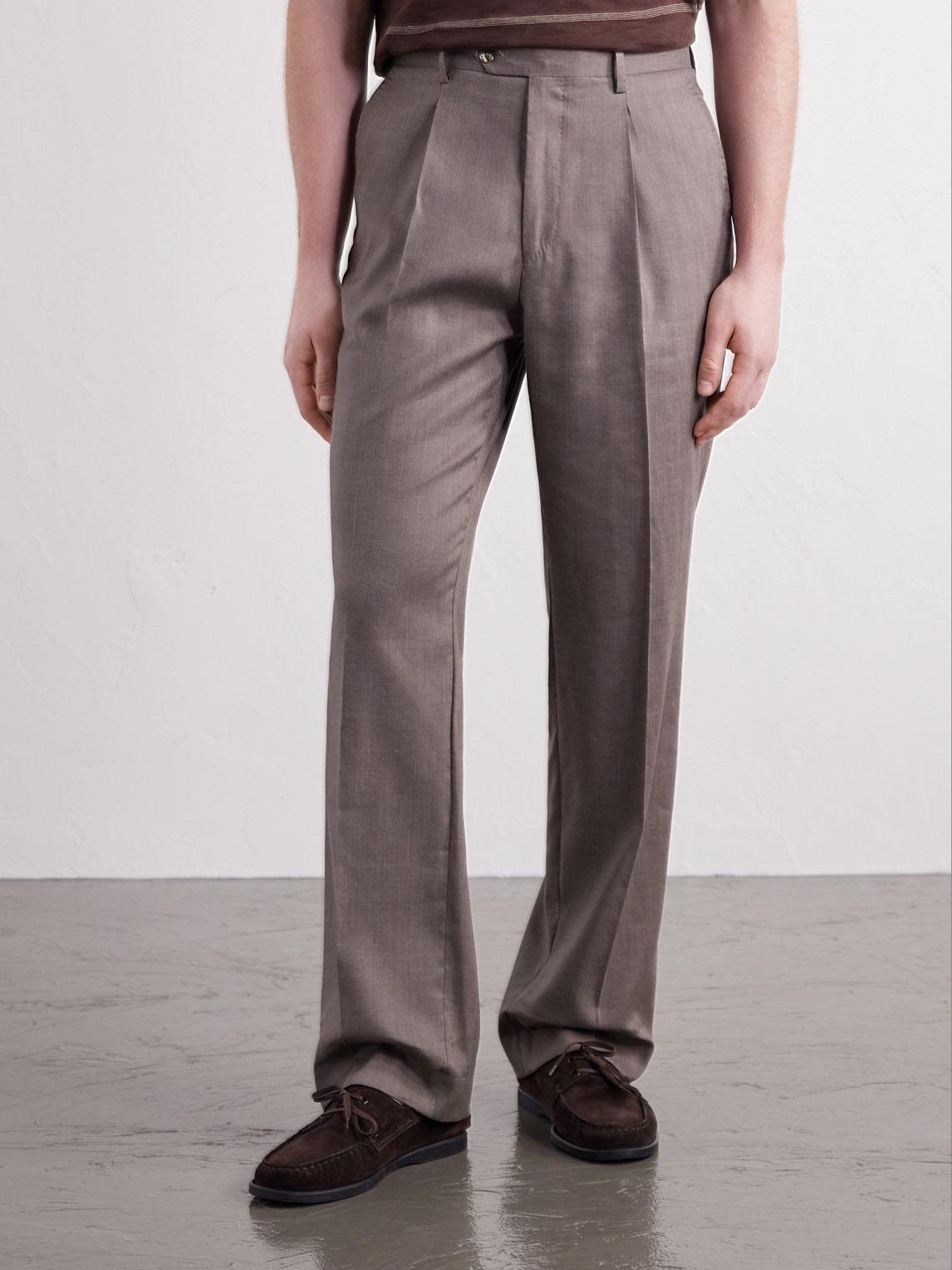 Affonso 2.0 Straight-Leg Linen And Wool-Blend Trousers