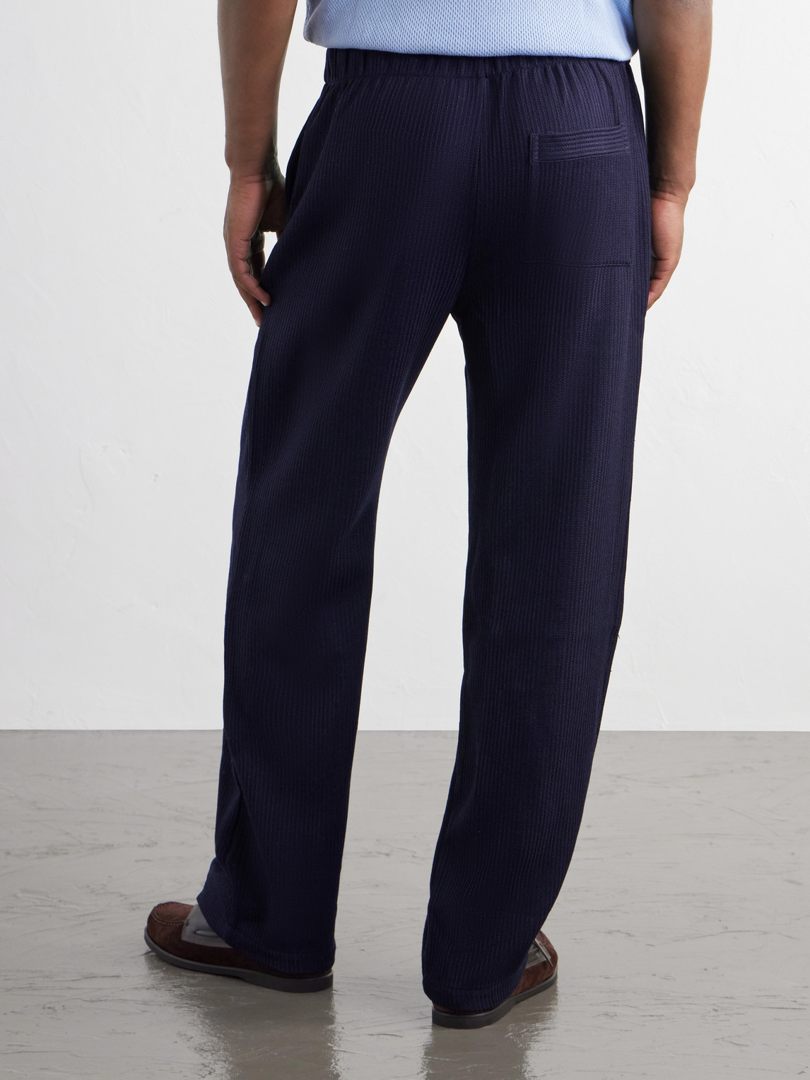Luan Straight-Leg Wool Drawstring Trousers