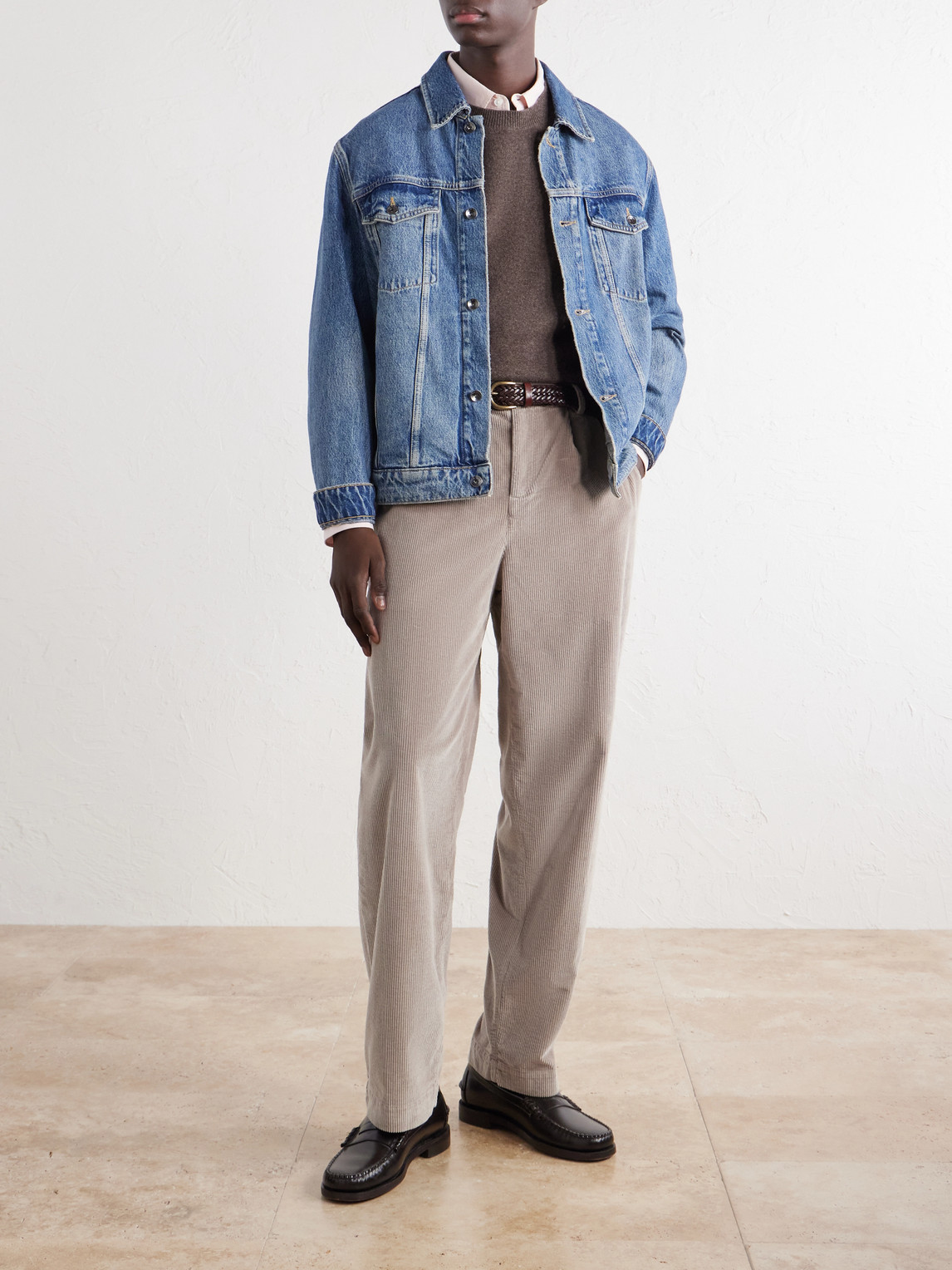 Aldo Straight-Leg Cotton-Blend Corduroy