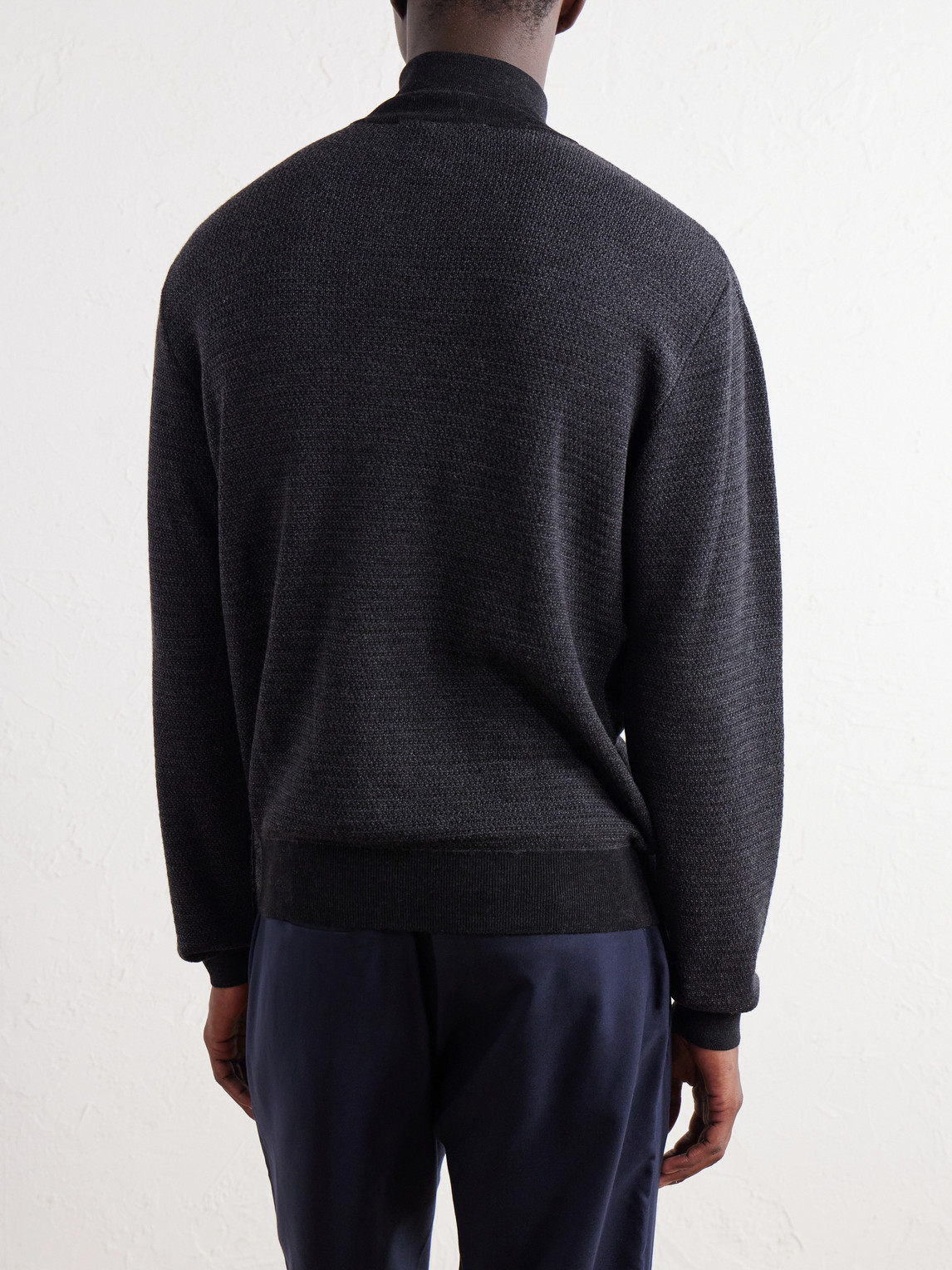 Heitor Merino Wool Half-Zip Sweater