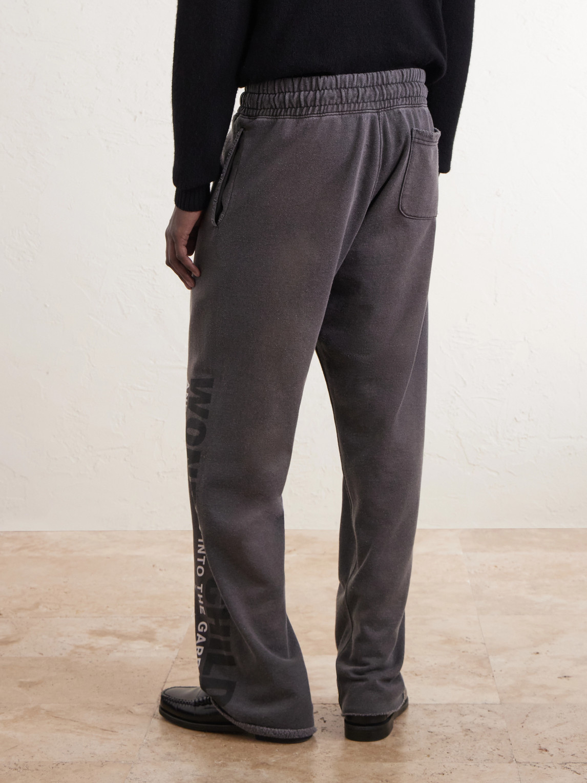Bobby Driscoll Embellished Printed Cotton-Fleece Sweatpants