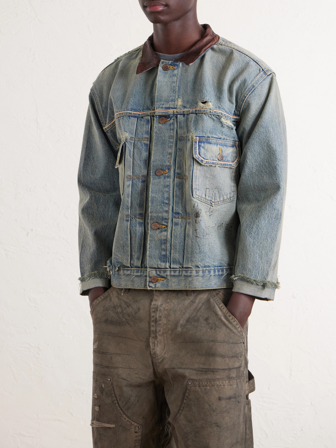 Buffalo 66 Distressed Denim Jacket