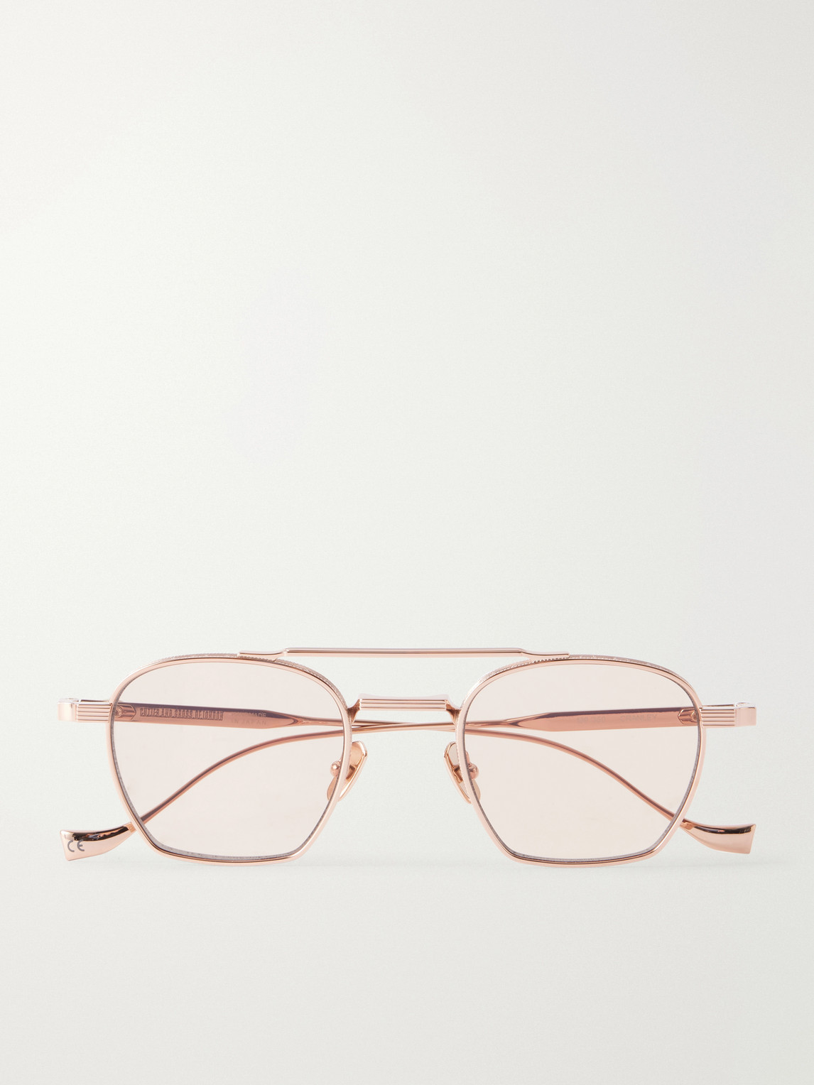 Cutler And Gross 1425 Square-frame Gold-tone Sunglasses