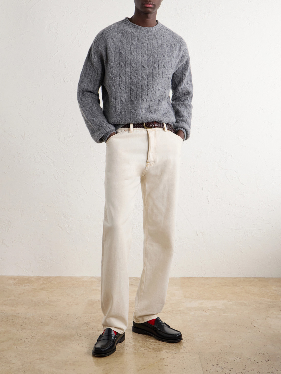 Cable-Knit Sweater