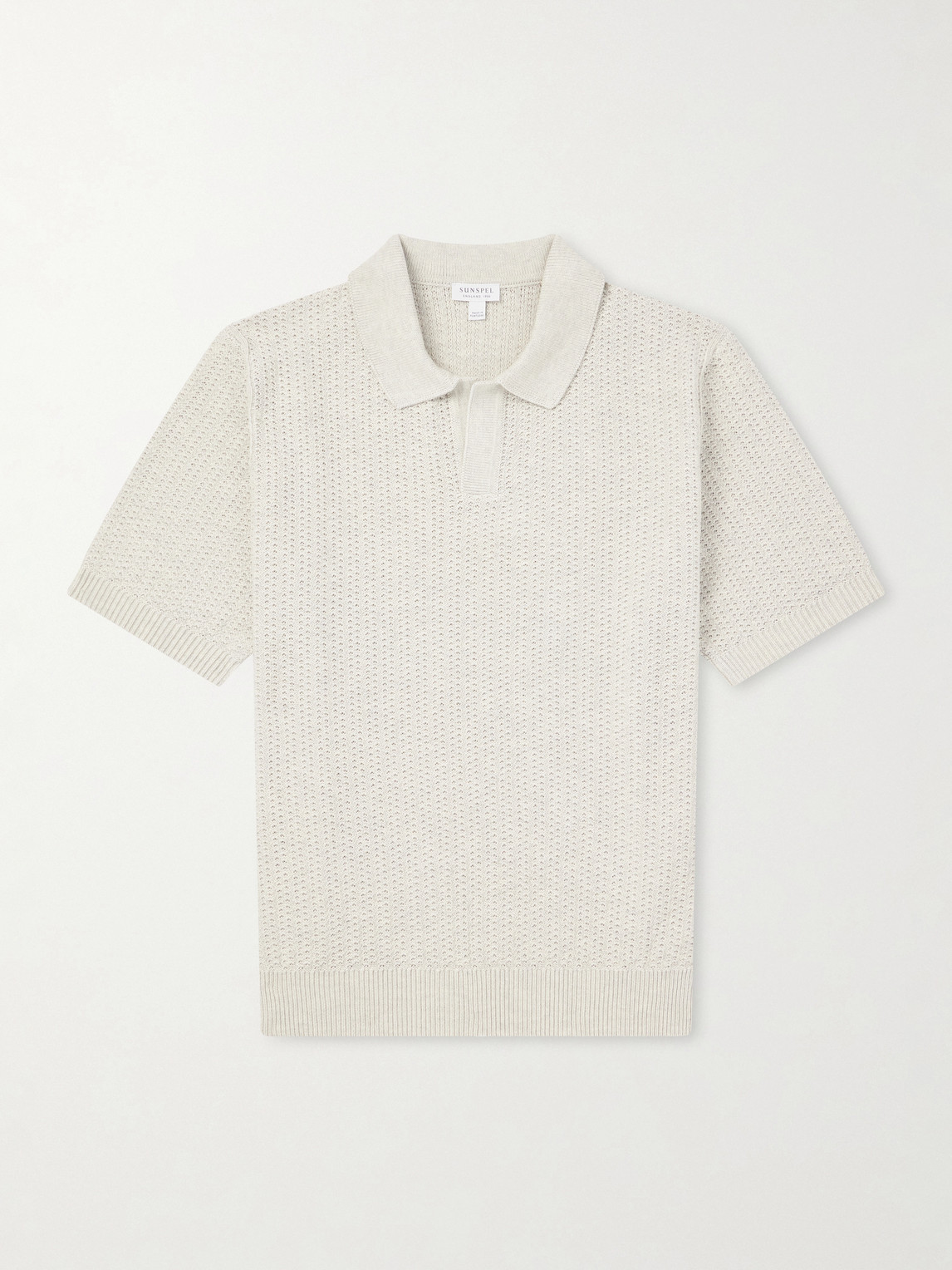 Sunspel – Vintage Cotton-Mesh Polo Shirt