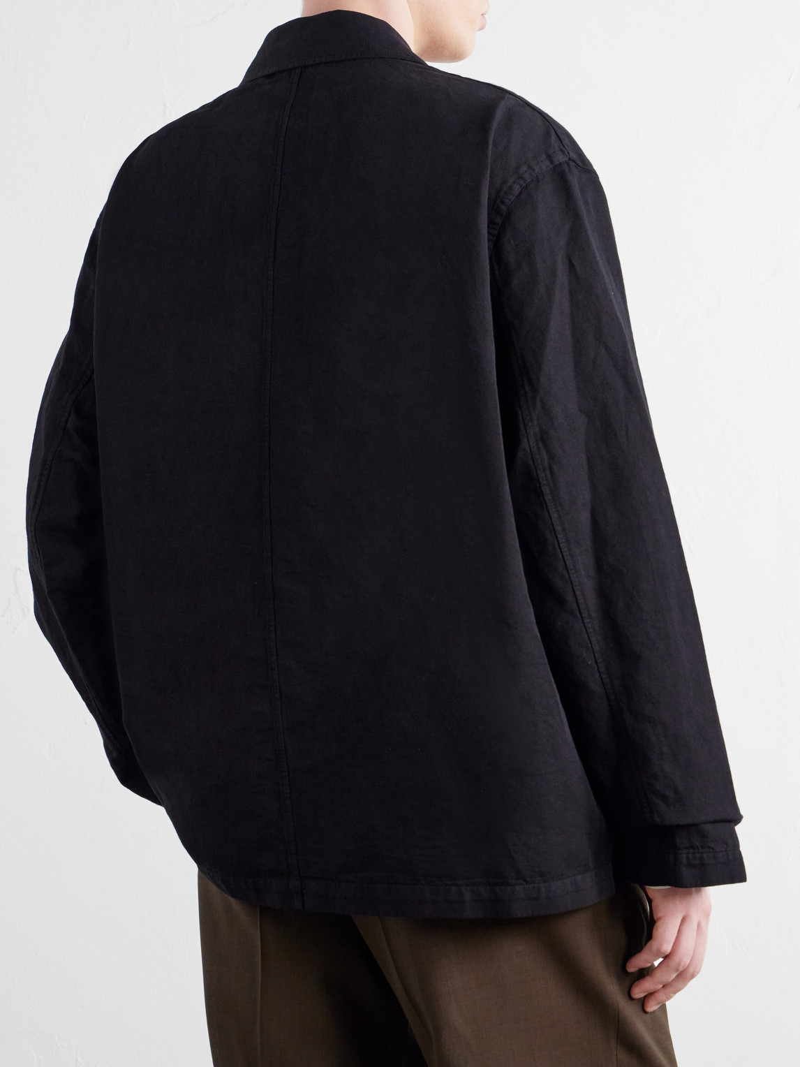 Cotton And Linen-Blend Twill Blazer