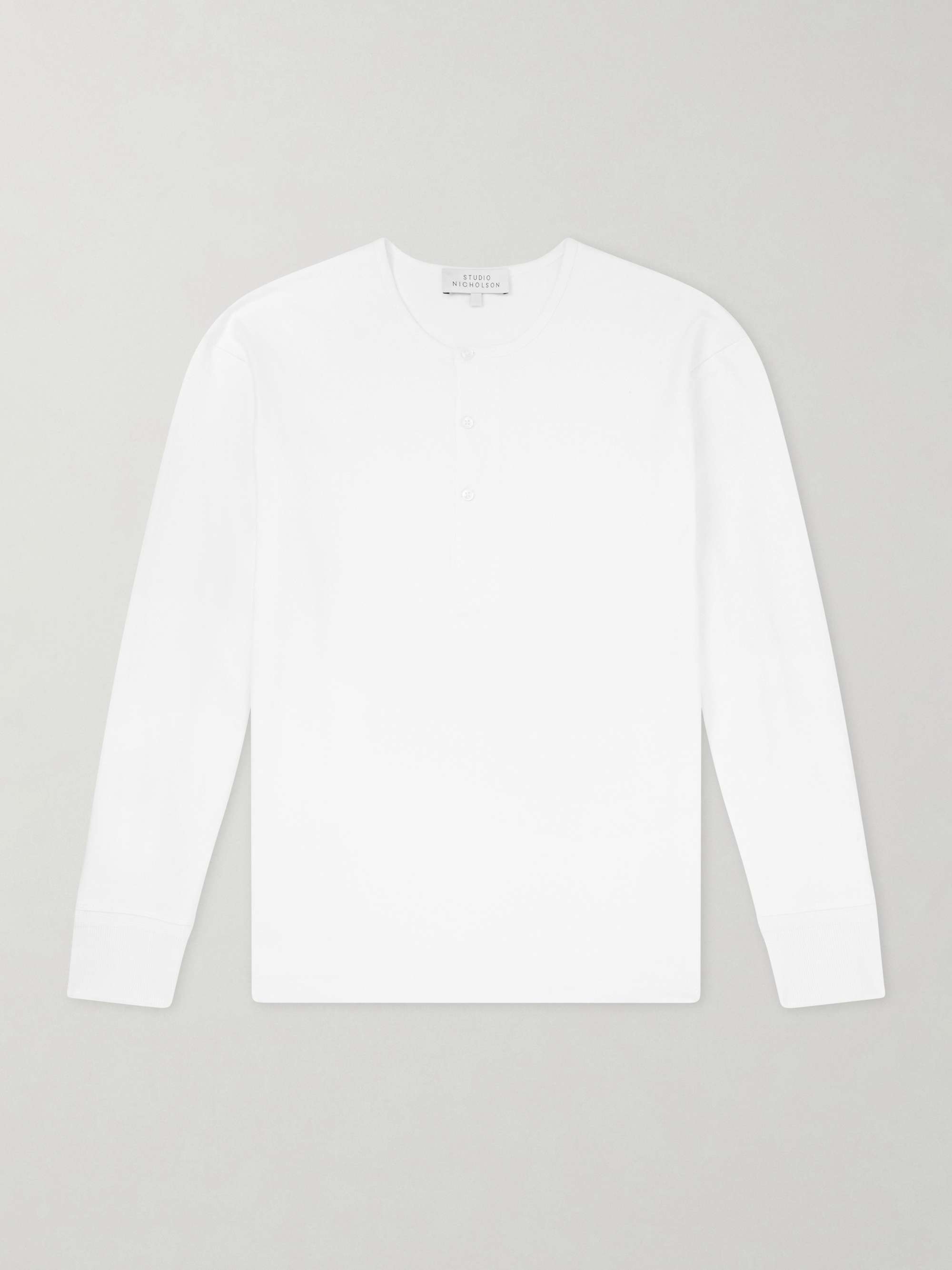 STUDIO NICHOLSON Paper Half-Zip Polo Sweater for Men | MR PORTER