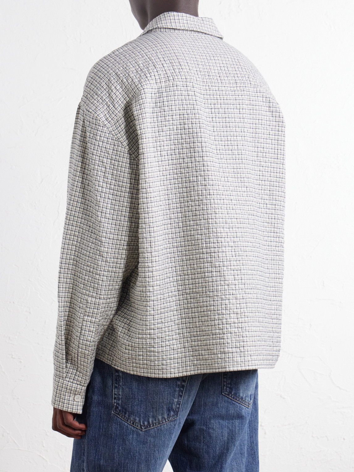 Checked Cotton-Blend Shirt
