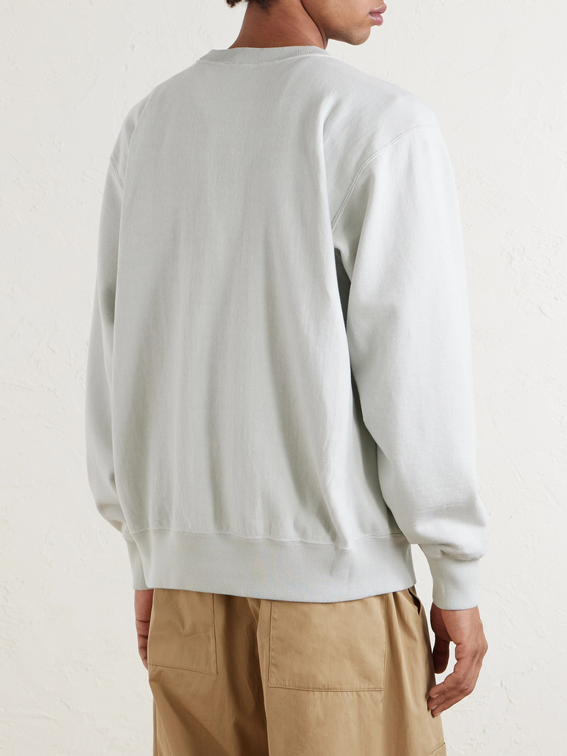  Auralee - Cotton-jersey Sweatshirt - Men - White - 3 