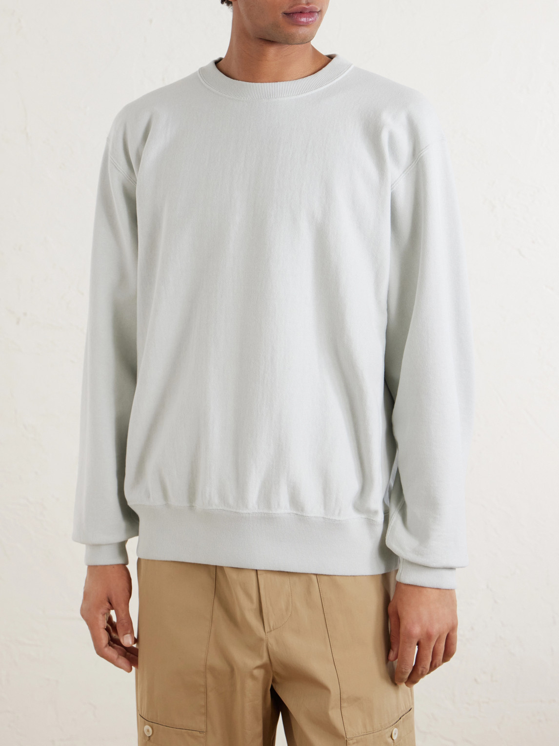  Auralee - Cotton-jersey Sweatshirt - Men - White - 3 
