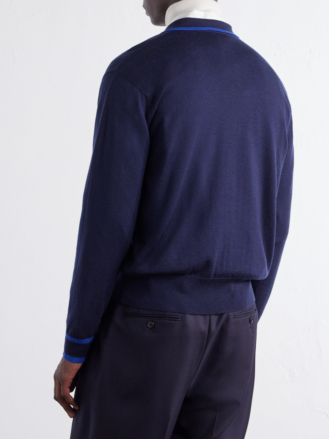 Albie Merino Wool Zip-Up Cardigan