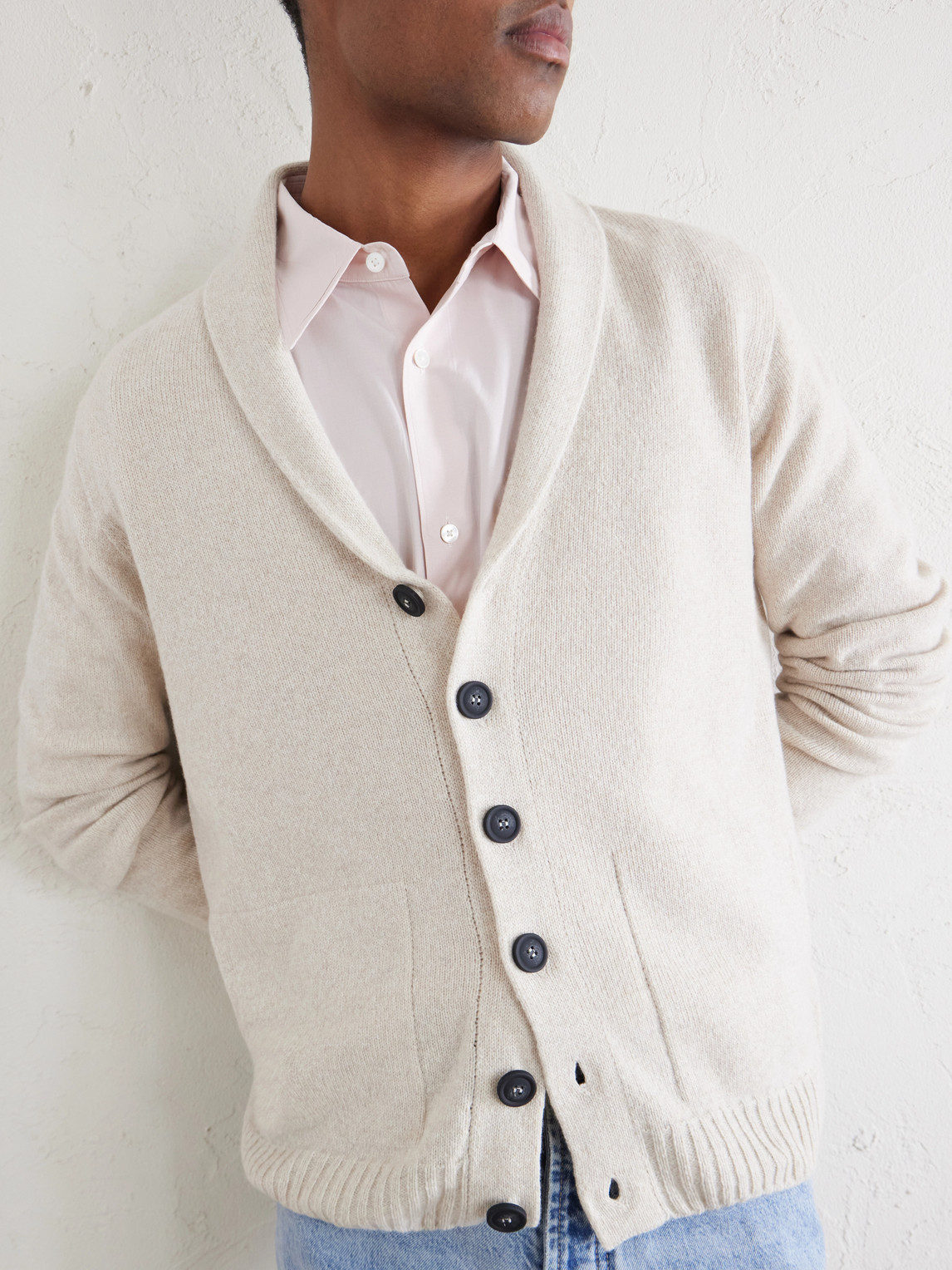 Rockford Shawl-Collar Recycled-Cashmere And Merino Wool-Blend Cardigan