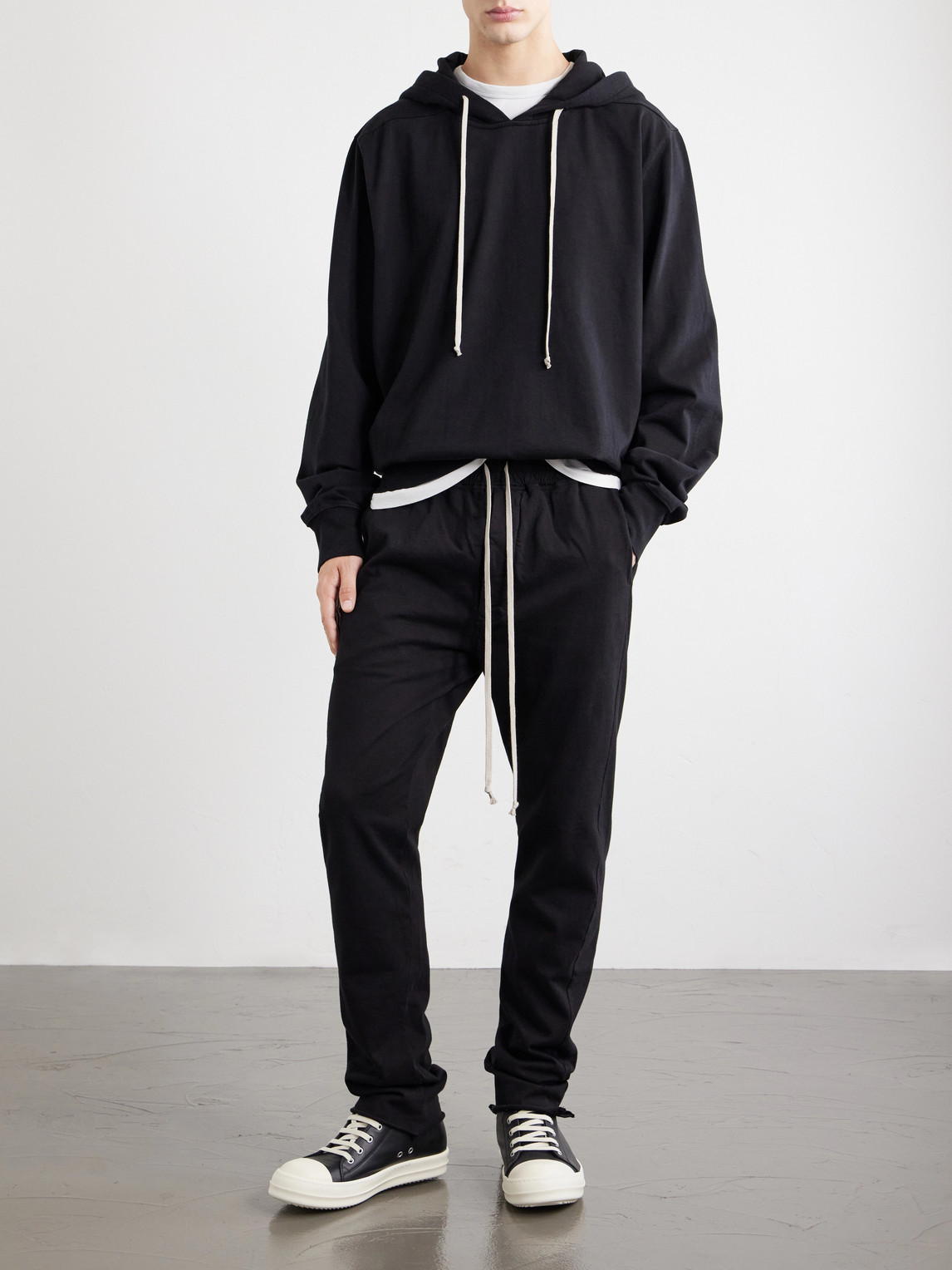 Drkshdw By Rick Owens - Berlin Tapered Cotton-Jersey Sweatpants