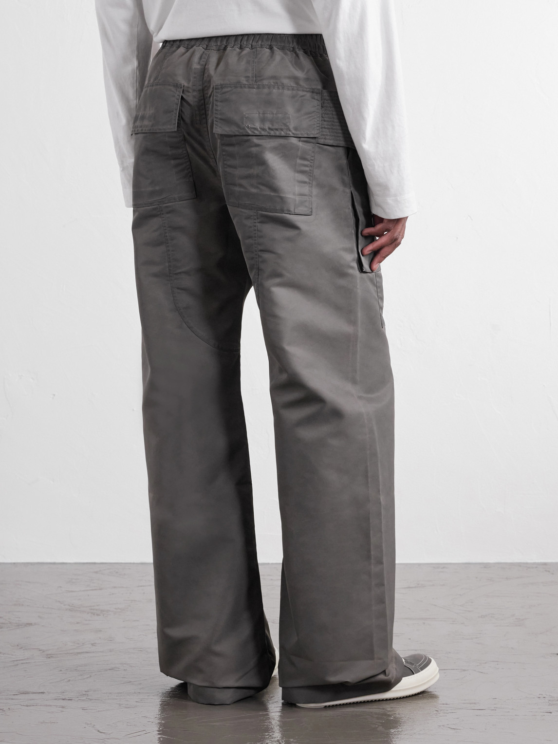 Drkshdw By Rick Owens - Creatch Wide-Leg Shell Drawstring Cargo Trousers