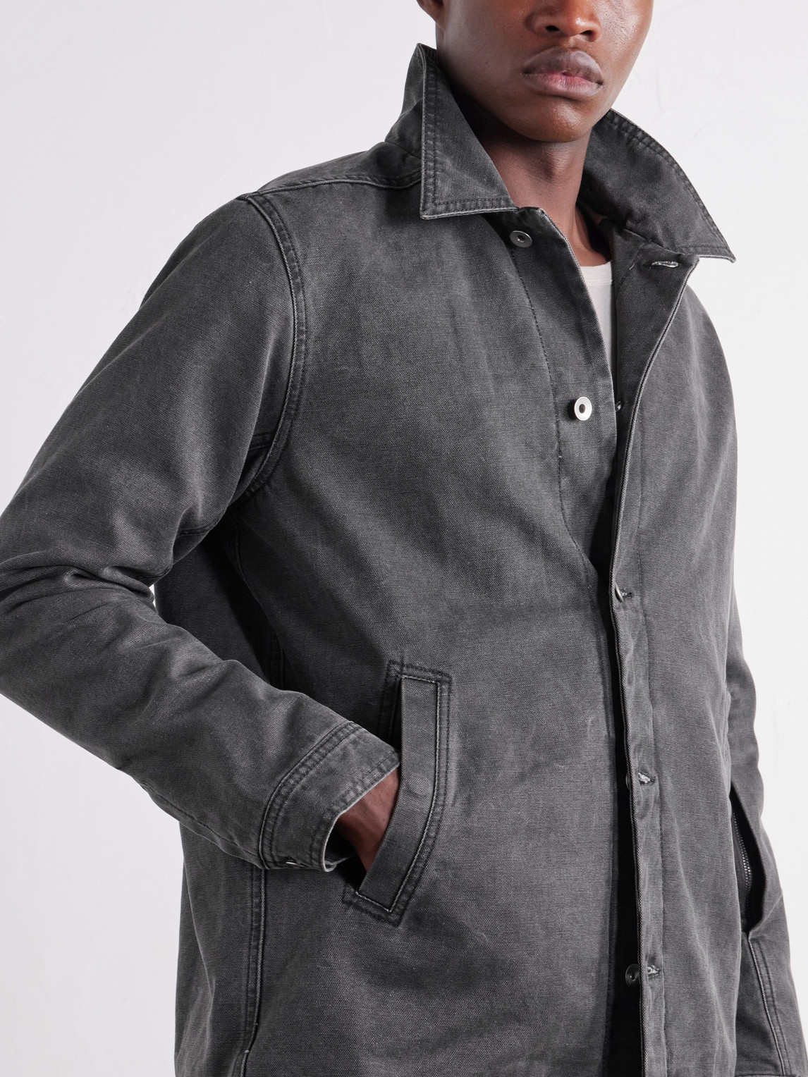 Drkshdw By Rick Owens - Brad Cotton-Canvas Overshirt