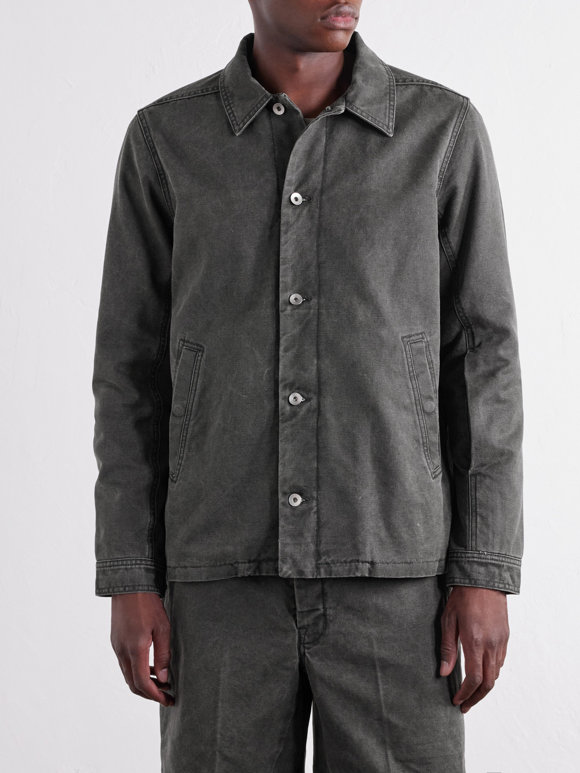 Drkshdw By Rick Owens - Brad Cotton-Canvas Overshirt