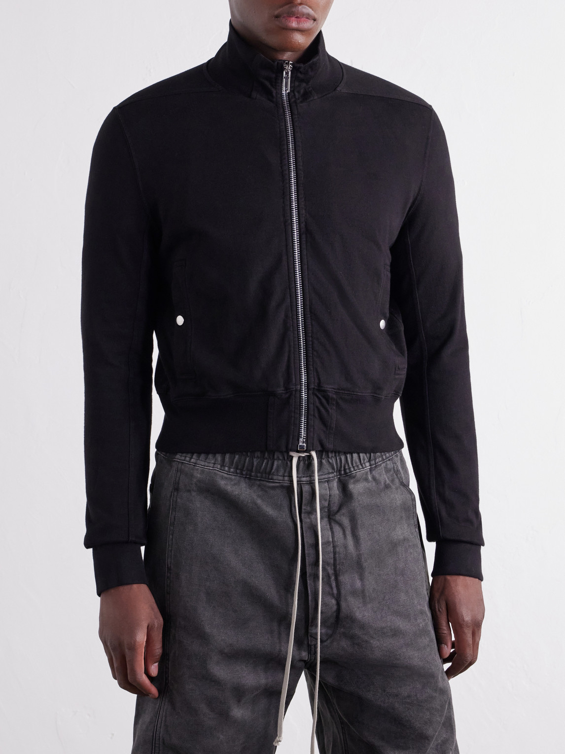 Drkshdw By Rick Owens - Rev Cotton-Jersey Zip-Up Sweatshirt