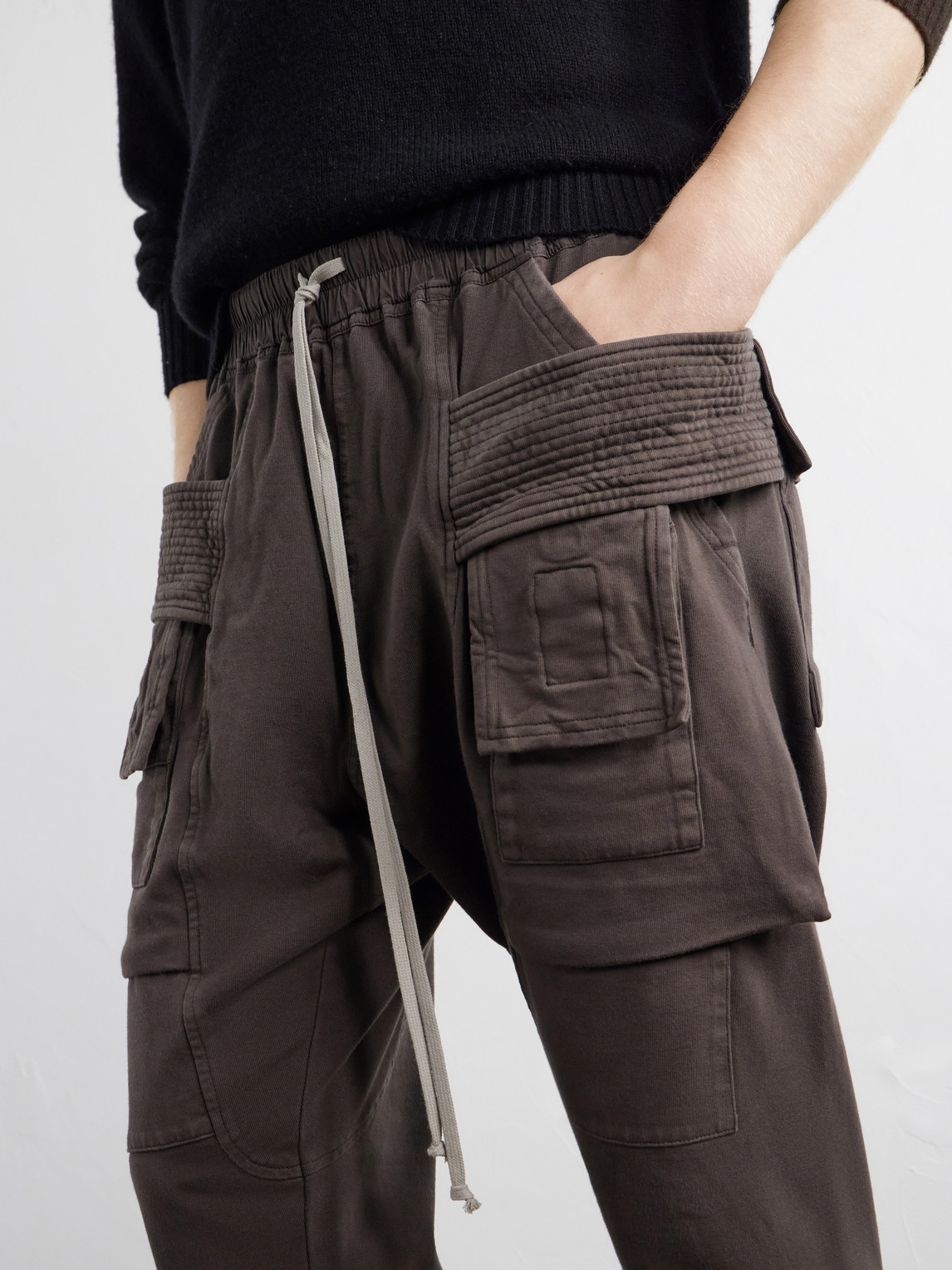 Drkshdw By Rick Owens - Creatch Tapered Cotton-Jersey Sweatpants