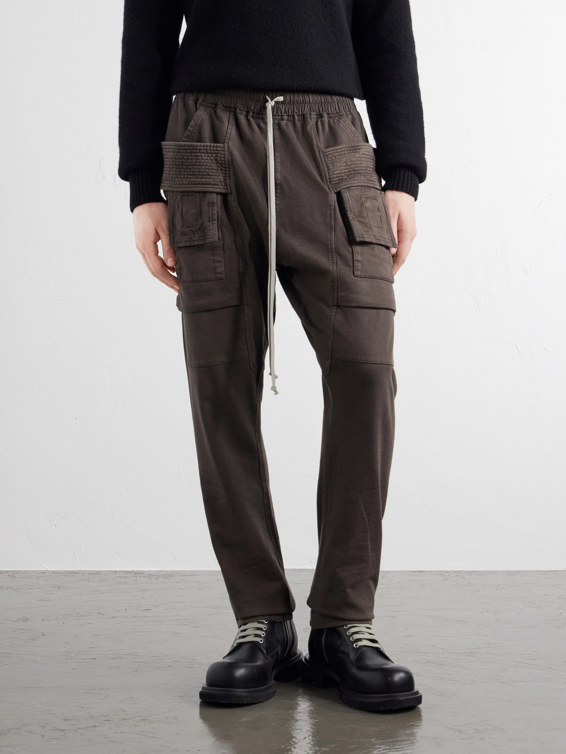 Drkshdw By Rick Owens - Creatch Tapered Cotton-Jersey Sweatpants