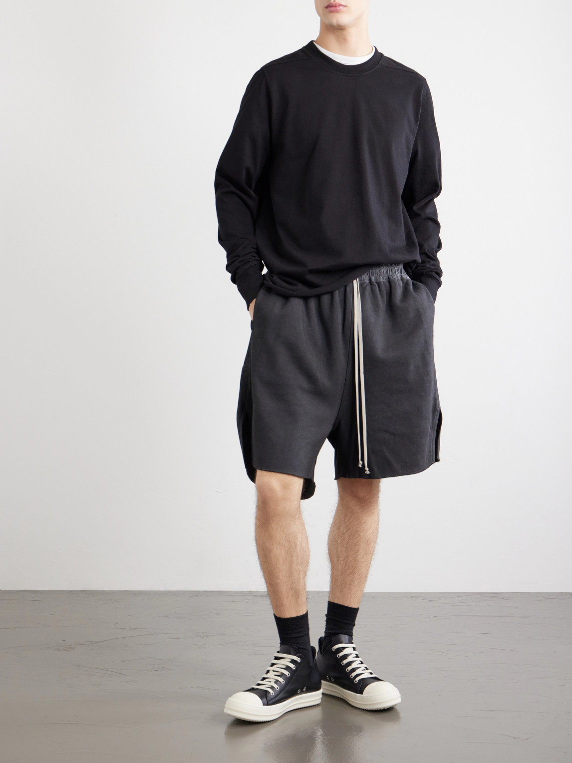Drkshdw By Rick Owens - Cotton-Jersey Sweatshirt