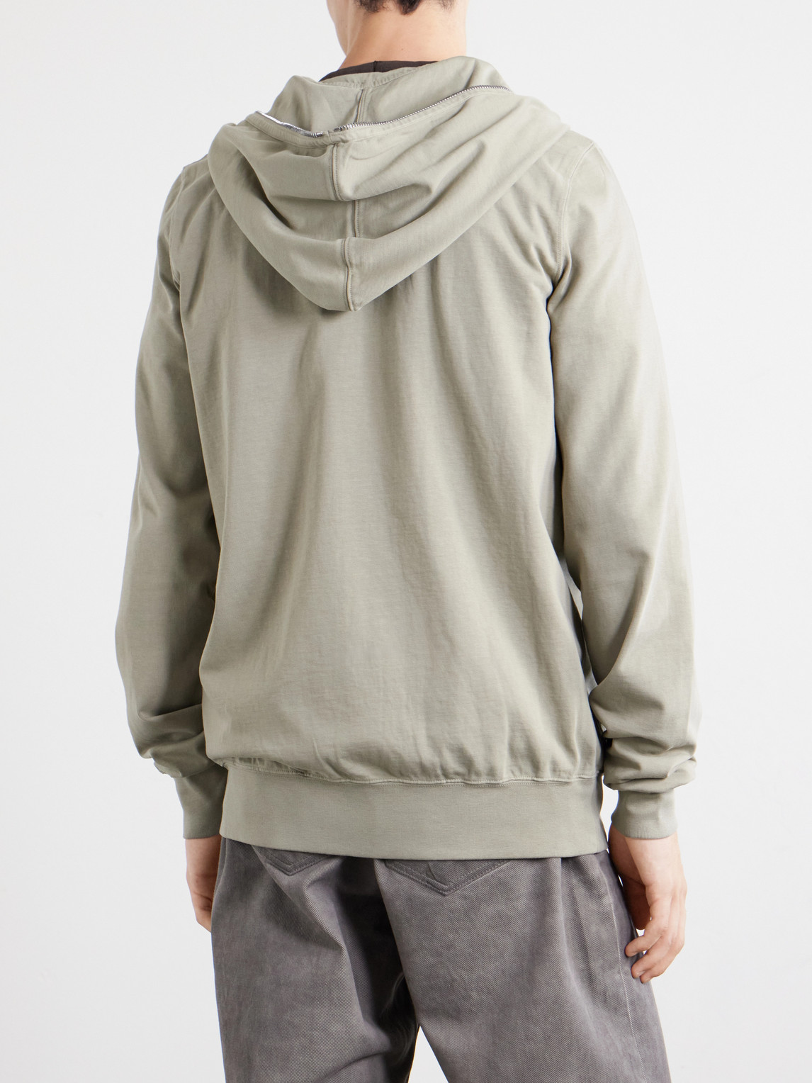Drkshdw By Rick Owens - Gimp Cotton-Jersey Zip-Up Hoodie