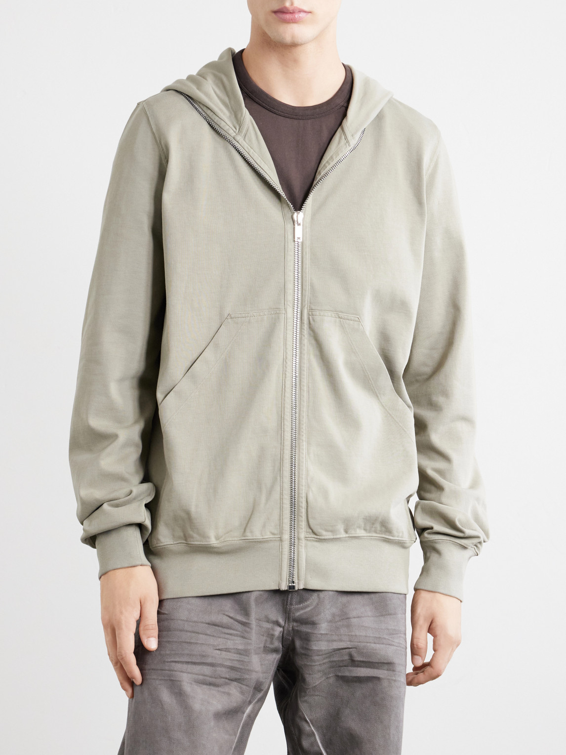 Drkshdw By Rick Owens - Gimp Cotton-Jersey Zip-Up Hoodie