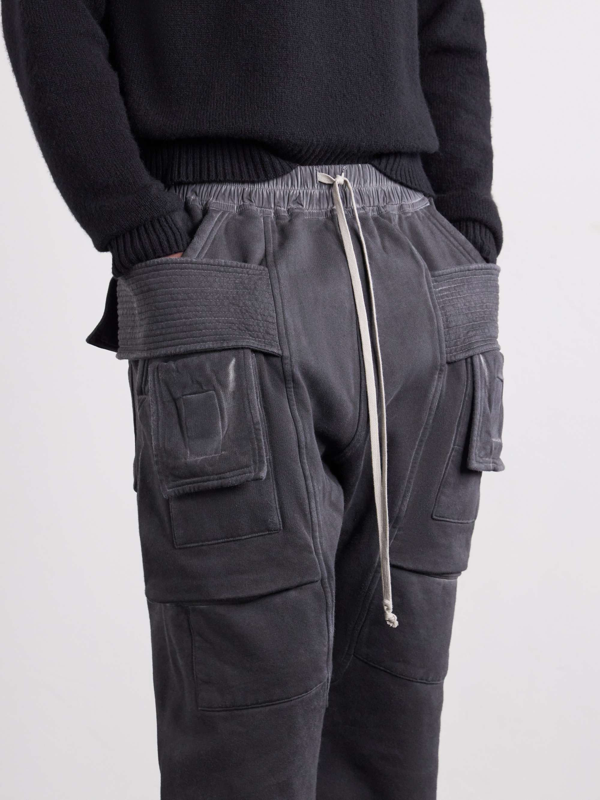 パンツ Rick Owens DRKSHDW Cotton Jersey Sweat DRKSHDW BY RICK OWENS Creatch Straight-Leg Cotton-Blend Jersey