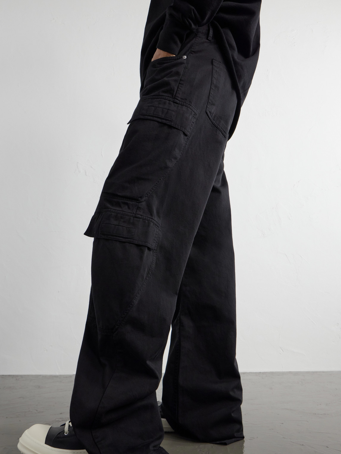 Drkshdw By Rick Owens - Wide-Leg Cargo Jeans
