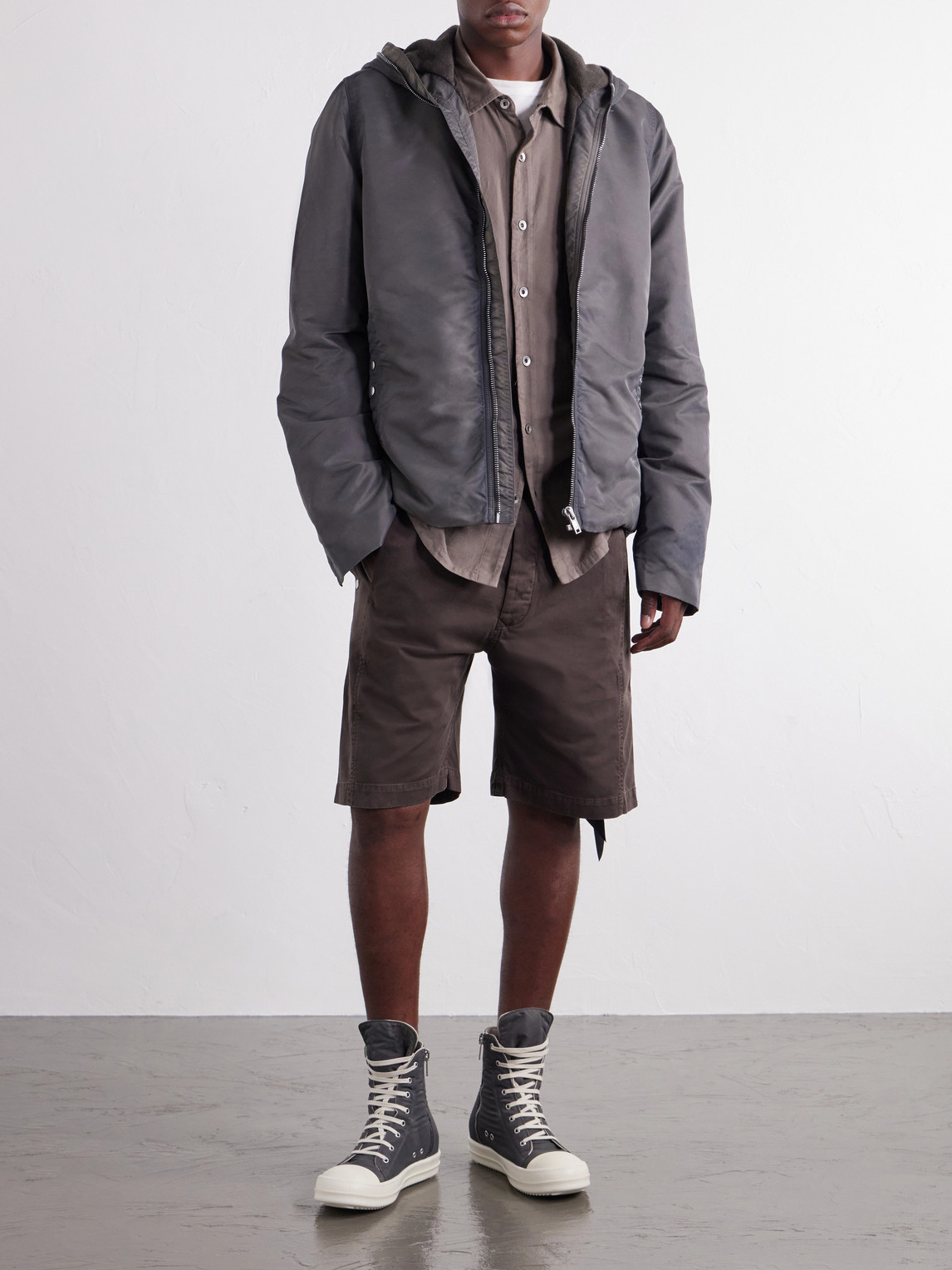 Drkshdw By Rick Owens - Gimp Shell Hooded Jacket