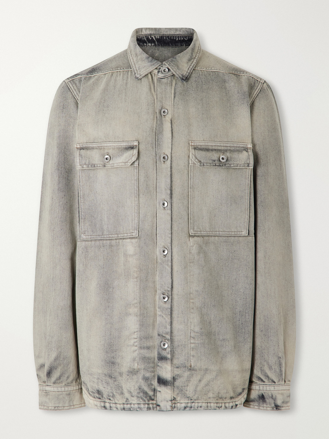 Drkshdw By Rick Owens - Washed-Denim Overshirt