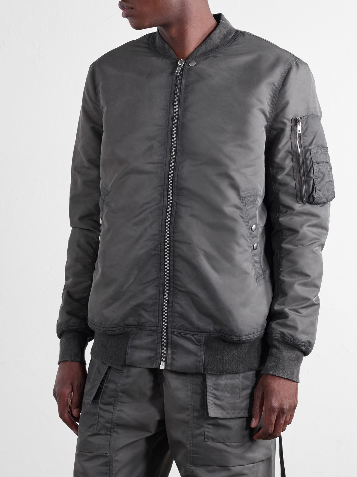 Drkshdw By Rick Owens - Classic Flight Padded Shell Bomber Jacket