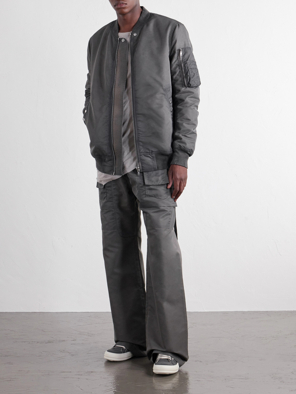 Drkshdw By Rick Owens - Classic Flight Padded Shell Bomber Jacket