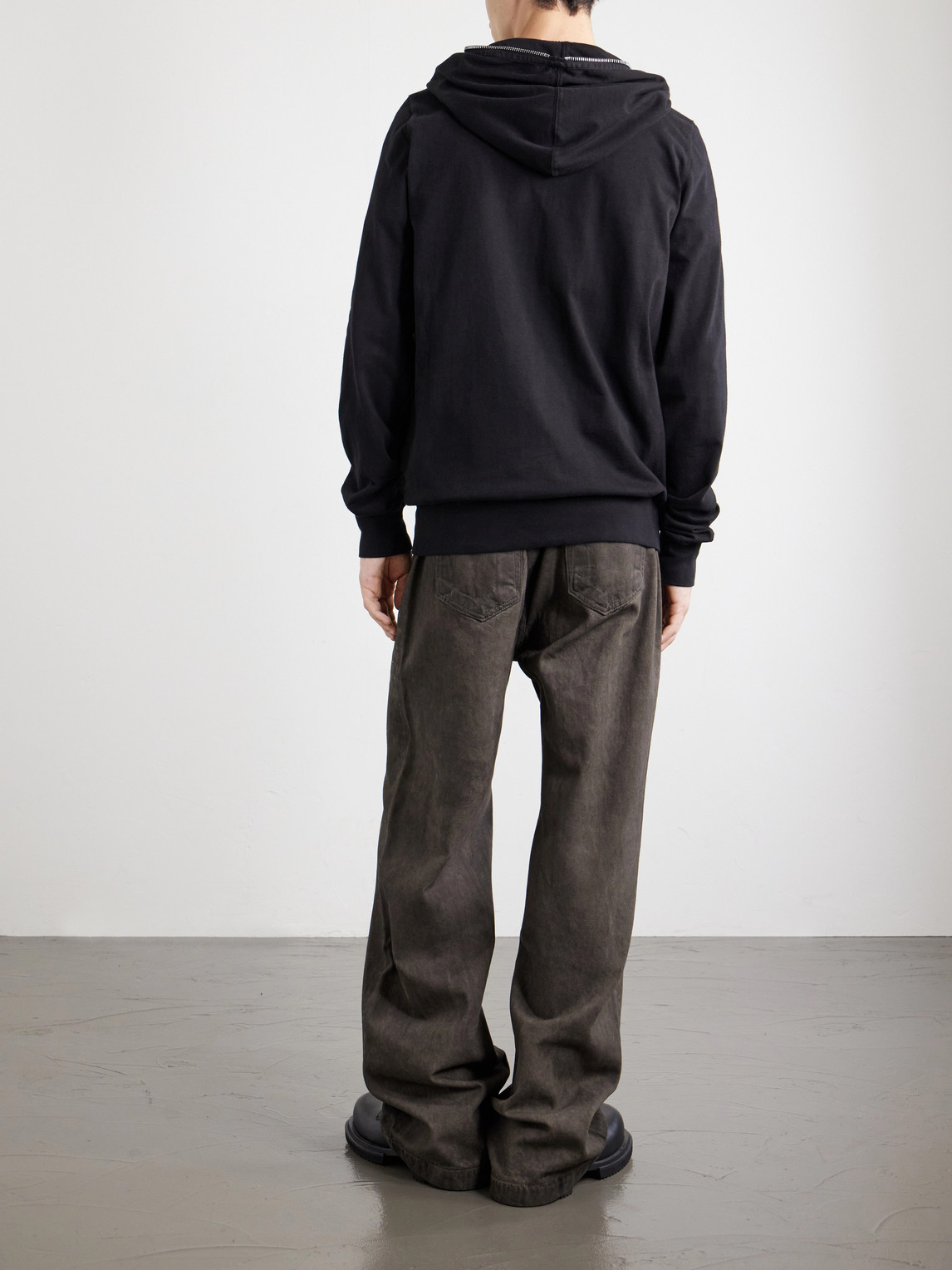 Drkshdw By Rick Owens - Gimp Cotton-Jersey Zip-Up Hoodie