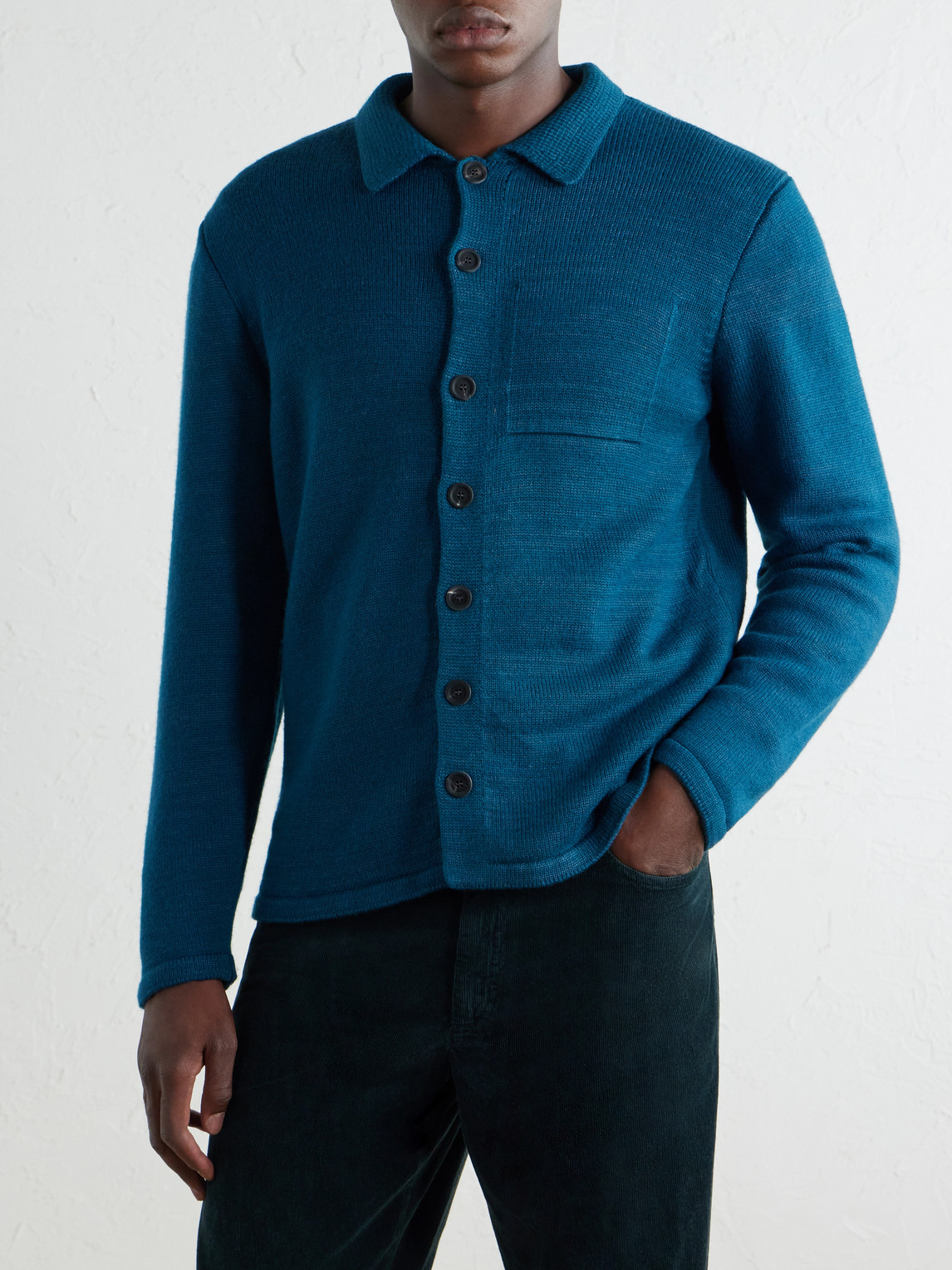 Inis Meáin - Merino Wool And Linen-Blend Cardigan