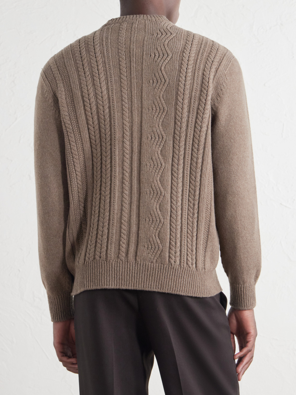 Inis Meáin - Ridges Aran Textured-Wool Sweater