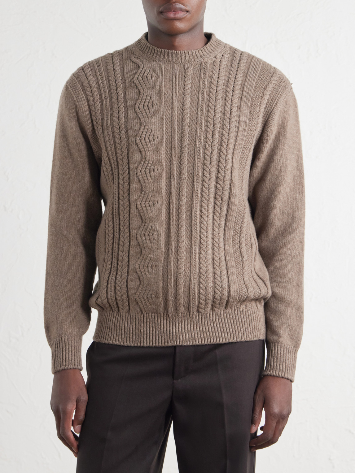 Inis Meáin - Ridges Aran Textured-Wool Sweater