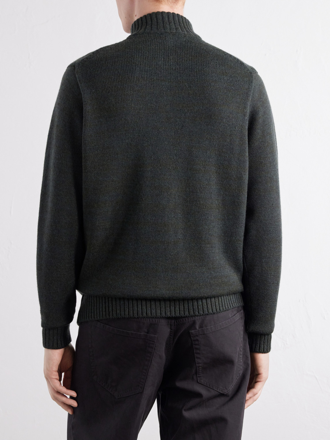 Inis Meáin - Wool And Linen-Blend Zip-Up Cardigan