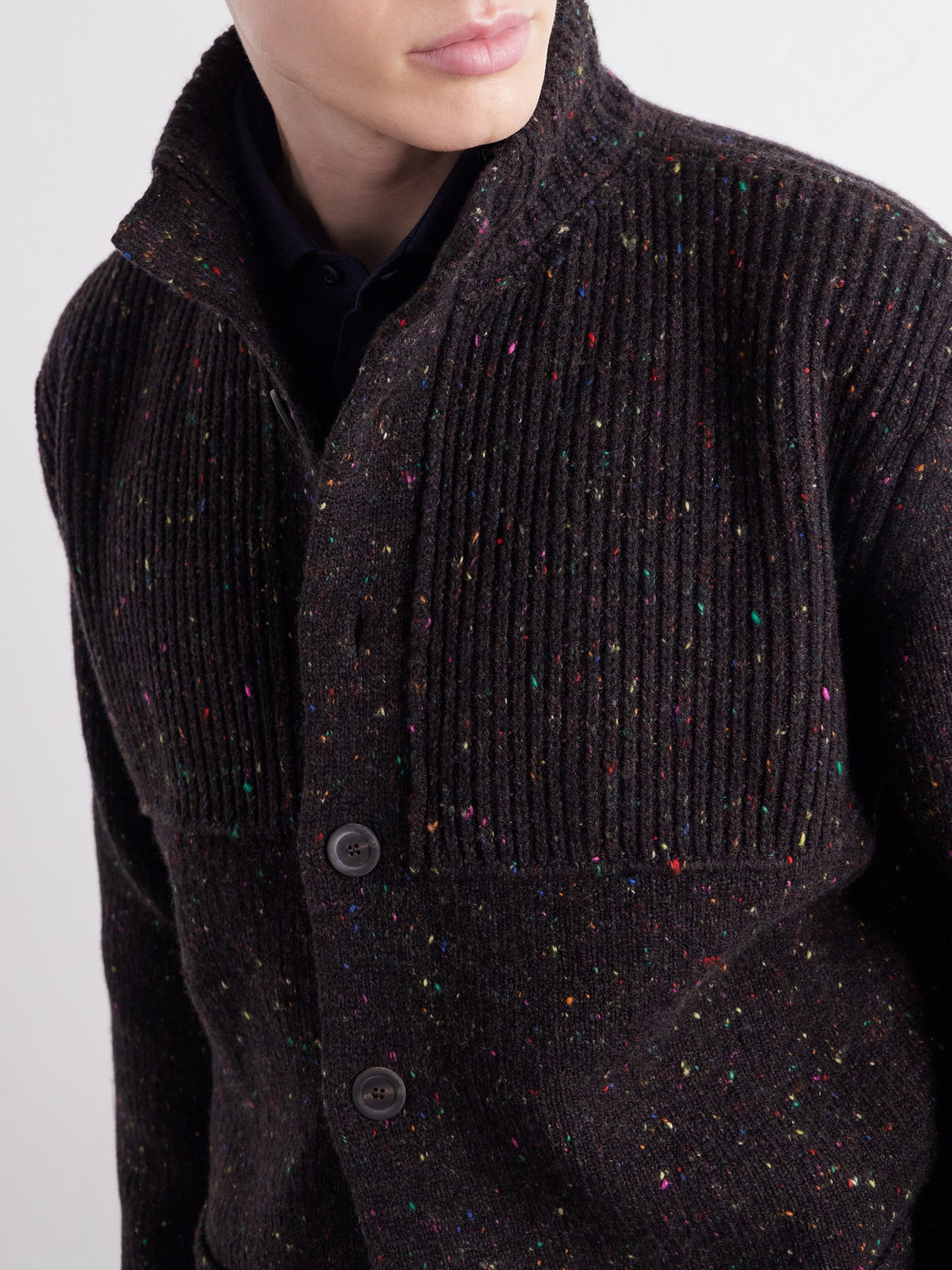 Inis Meáin - Storm Merino Wool And Cashmere-Blend Cardigan