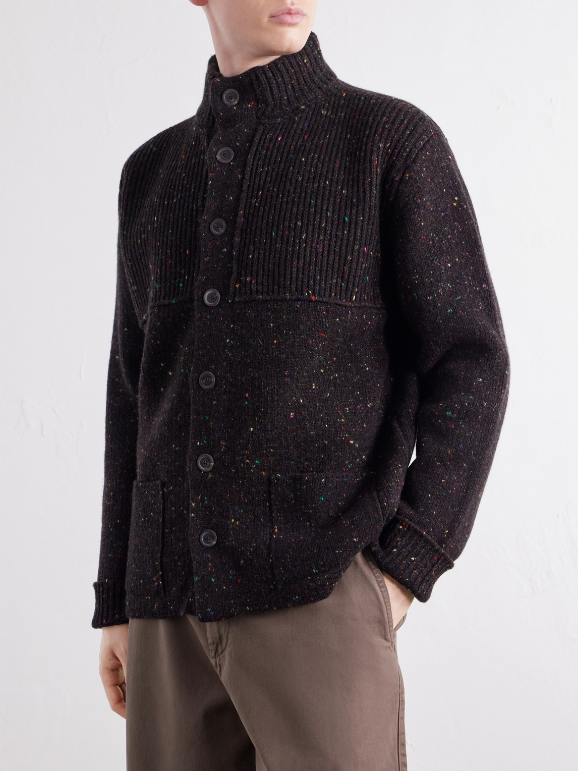 Inis Meáin - Storm Merino Wool And Cashmere-Blend Cardigan