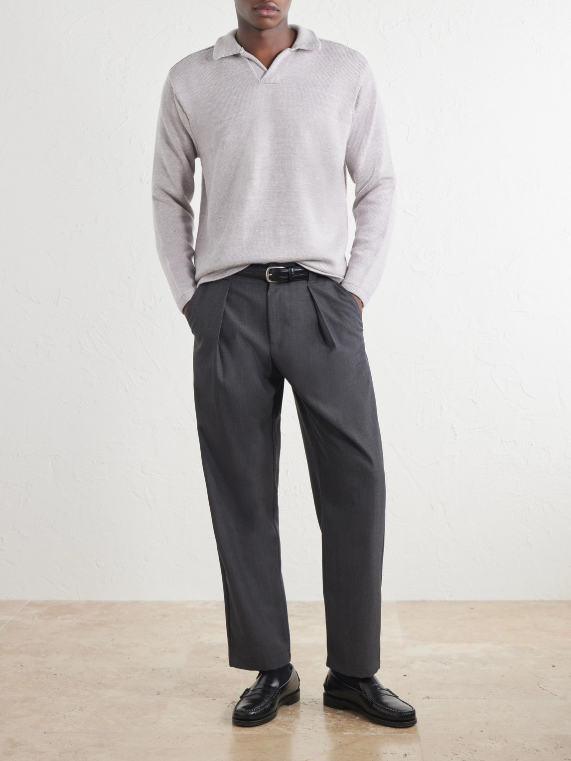 Inis Meáin - Wool And Linen-Blend Polo Shirt