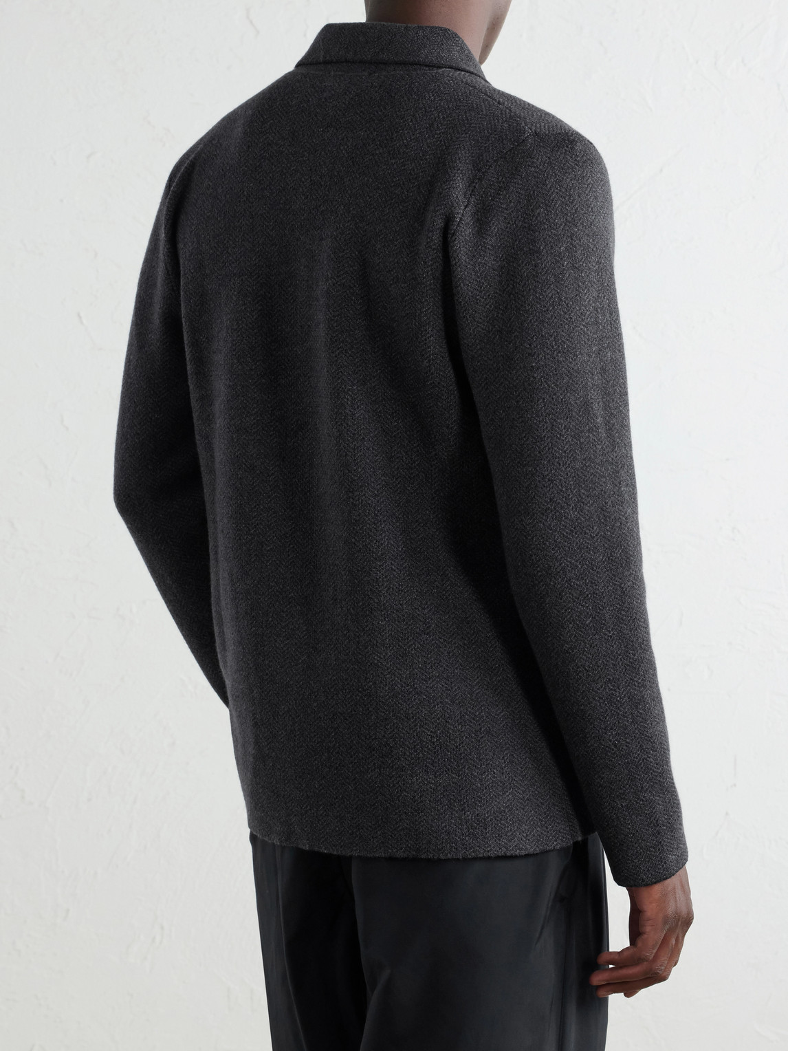 Inis Meáin - Herringbone Merino Cardigan