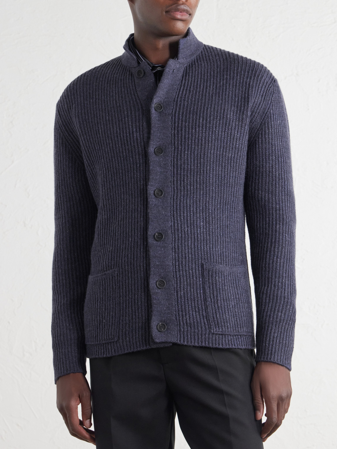 Inis Meáin - Boatbuilder Wool And Linen-Blend Cardigan