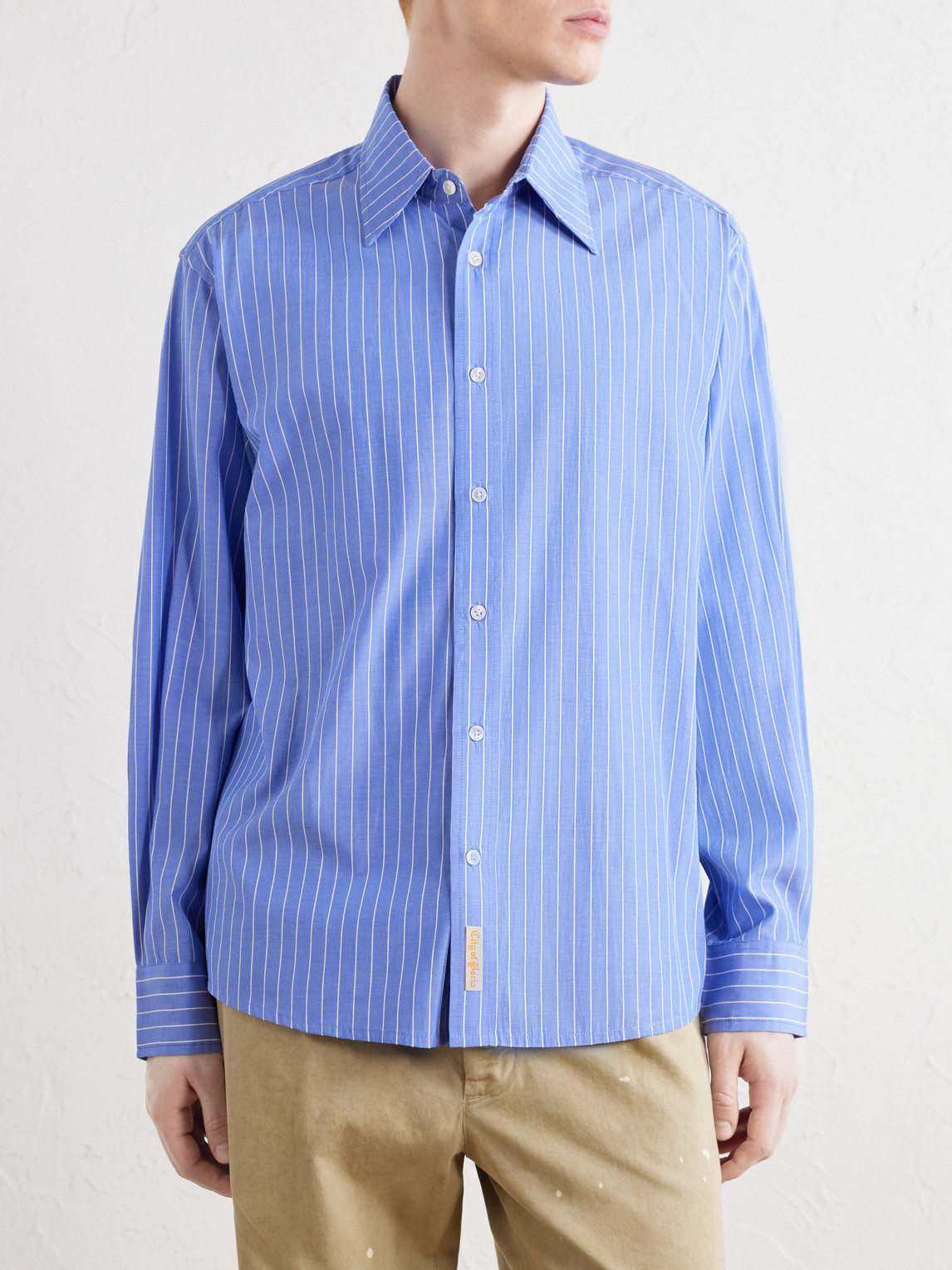 Striped Cotton-Poplin Shirt